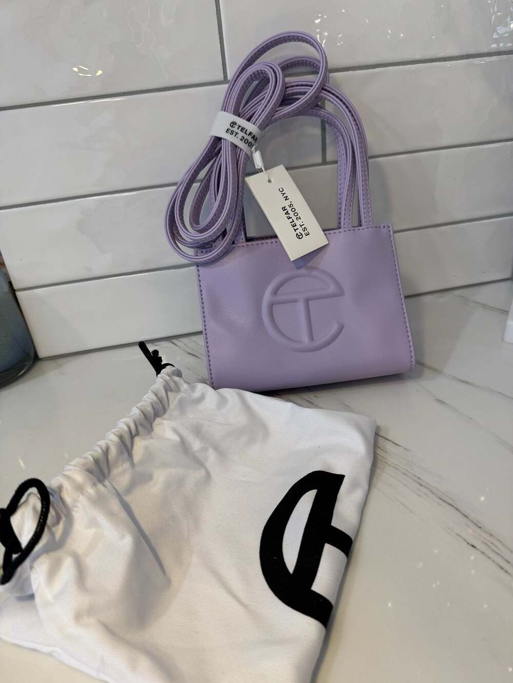 Telfar Small Lavender Shopping Bag - Picture 4 of 5